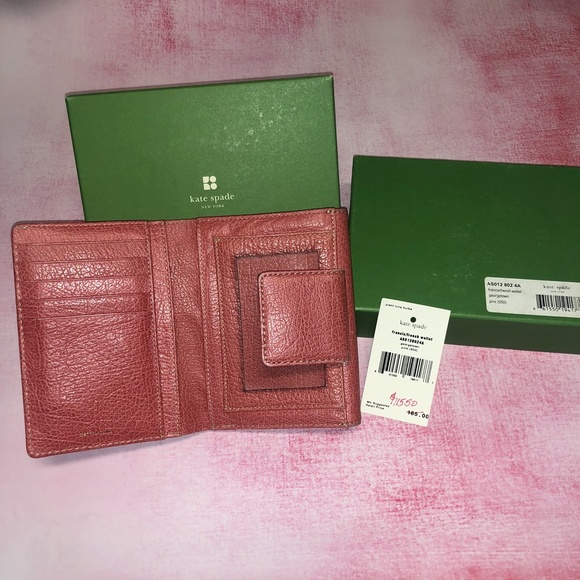 Pink Kate Spade New York Georgetown French Wallet - Picture 5 of 8